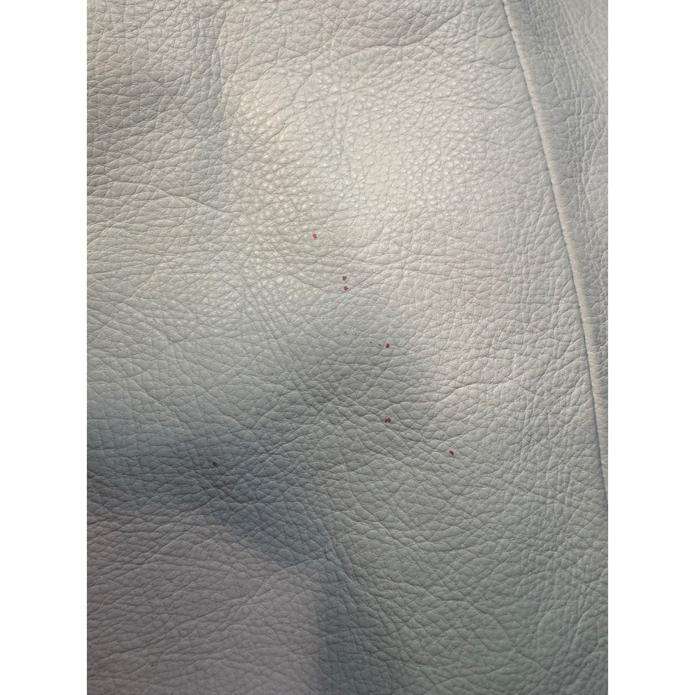 Margot Cream Tan Pebbled Genuine Leather Hobo Tote Bag Gold Hardware Large - Picture 14 of 14